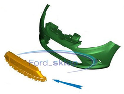atrapa zderzaka przód Ford Fiesta 2008-2012 #1766483