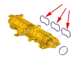 zestaw uszczelek kolektora ssącego 1.0 EcoBoost (4 sztuki) Reinz
