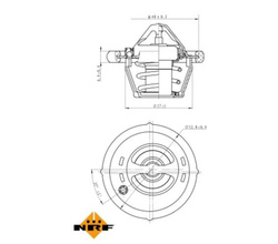 termostat Ford Zetec/Duratec 1.25 1.4 1.6 NRF zamiennik 1712228 