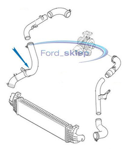 przewód rura intercooler turbo Focus Mk2 C-Max 1.8 TDCi #1374657 IBRAS