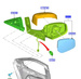 lusterko zewnętrzne Ford Transit Tourneo Courier prawe OE: 2438884