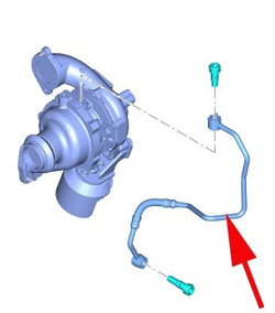 przewód olejowy turbosprężarki ✩ Ford - 1.5 1.6 TDCi - ® 1870200