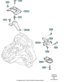 poduszka zawieszenia skrzyni biegów Ford Focus Kuga C-Max Febi #1798908