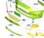 atrapa zderzaka przedniego Focus Mk4 2401485 KX7B-8200-S1C5JN6