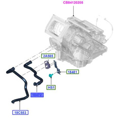 przewód nagrzewnicy - Ford Focus MK3 C-Max 1.5 1.6 TDCI ® 1890812