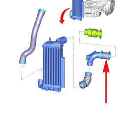 przewód intercoolera Ford C-Max, Focus Mk3- Gates #1765769