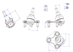 sworzeń wahacza LEWY Ford Transit Connect MK3 Febi #2553416