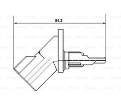 czujnik ABS Mondeo Mk3 - przód / tył - Bosch 0265007879