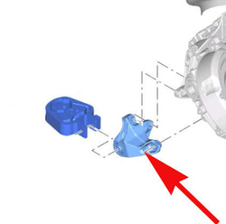 wspornik poduszki zawieszenia skrzyni Ford Mondeo Mk5 EcoBoost 1860504