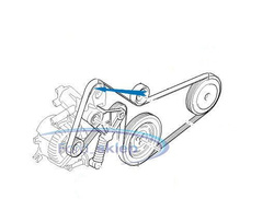 koło pośrednie paska wieloklinowego Ford - TDDI/TDCI 1773011