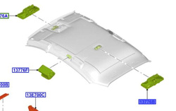 lampka do czytania LED Ford Focus Mk4 ST ST-Line OE: 2327814
