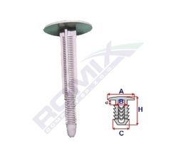 spinka podsufitki Transit szara 49mm 4440369 Romix C50875