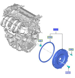 koło zamachowe Ford 1.6 Ti-VCT C-Max Focus 3 Mondeo 4 OE  1743584 
