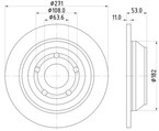 tarcza hamulcowa Ford Puma 2019-2021 tył #2413300 PAGID