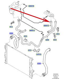 wąż nagrzewnicy Ford Mondeo mk4, S-Max / Galaxy 2.0 OE 1765404