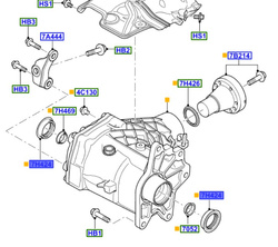 uszczelniacz skrzynki rozdzielczej 4WD Ford Kuga OE 1543166 8V417H429BA