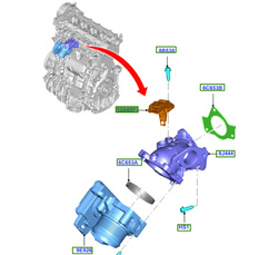 czujnik temp. pow. doładowania Ford 2.0 TDCi DW10F 1867675 FM5Q12B676
