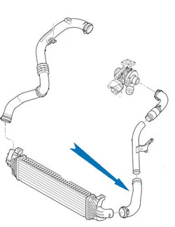 przewód wąż rura turbiny do intercoolera 1.8 TDCI Mondeo S-Max Galaxy