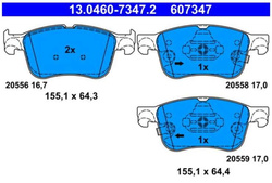 klocki hamulcowe Ford Focus MK4 / Kuga MK3 / Puma ST przód ATE