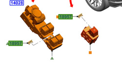 wkładka dekor przełącznika szyb Ford Kuga 3 Mustang Mach-E OE 2707699
