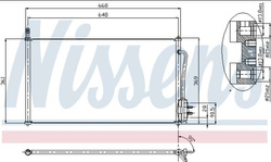 skraplacz klimatyzacji Ford Focus Mk1 - Nissens #1671708 