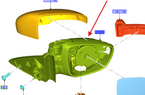 lusterko Ford Focus Mk4 2018- Lewe 2399446 JX7B-17E715-DH