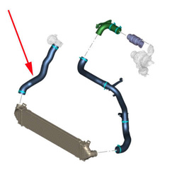 rura przewód intercoolera 1.6 TDCi SOHC Mondeo S-Max Galaxy ® 1734582