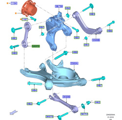 wahacz poprzeczny zawieszenia tylnego Ford #5309139 Moog PRAWY