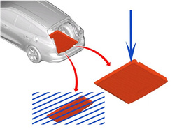 mata ochronna do bagażnika górna Ford Focus Mk4 kombi ® 2531209 