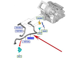 przewód nagrzewnicy - Ford Focus MK2, MK3 C-Max 1.6 TiVCT ® 2025166