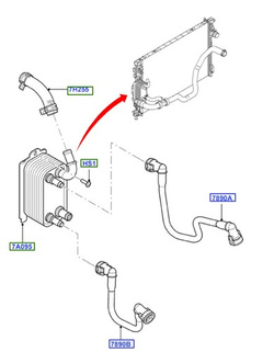 przewód olejowy chłodnicy oleju Ford PowerShift  1769690  ®