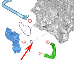 oring uszczelniający odpowietrzenie skrzyni korbowej │ Ford Ecoboost ®